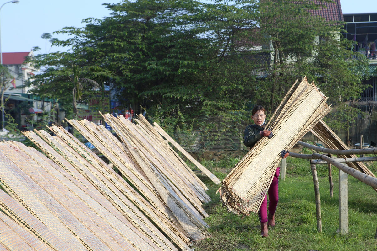 Bánh đa nem Thạch Hưng có độ dẻo, thơm, dễ cuốn.