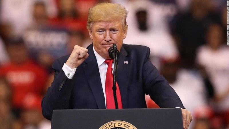 Tổng thống Trump. Ảnh: AP.