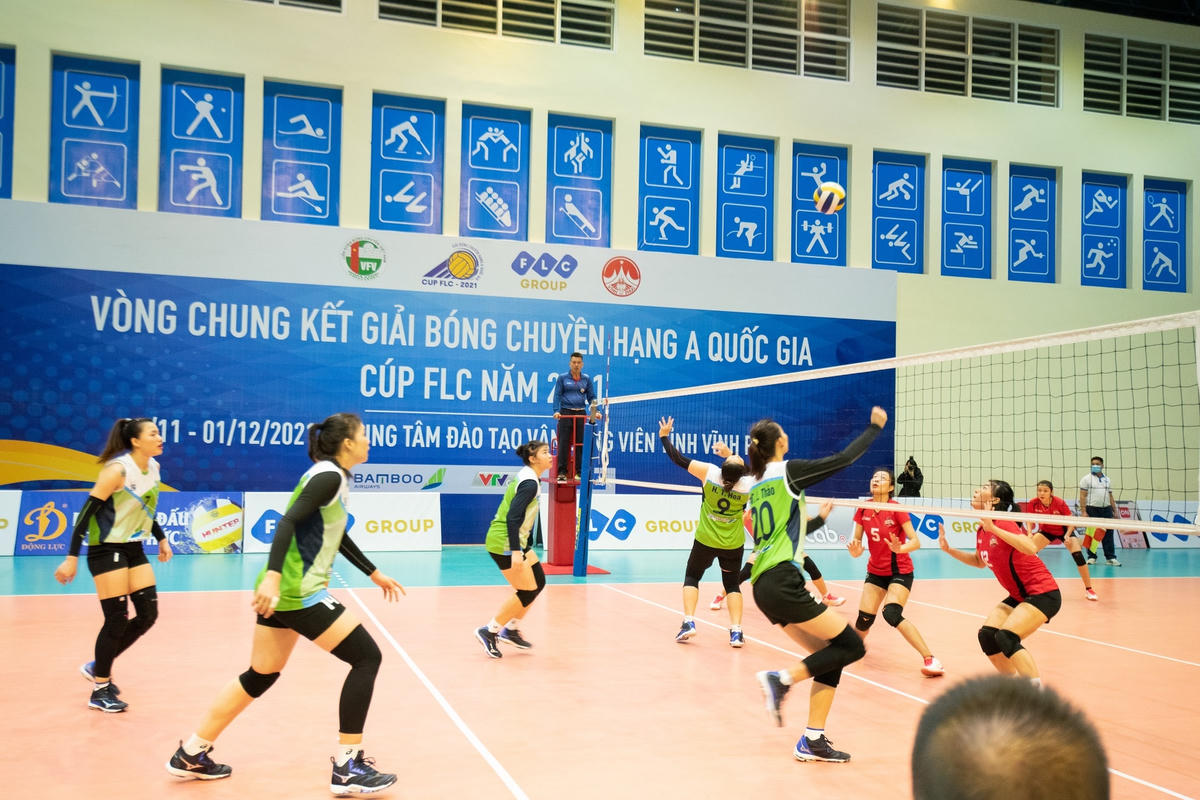 Tuyển nữ Bamboo Airways Vĩnh Phúc giành chiến thắng thuyết phục trước Nghệ An