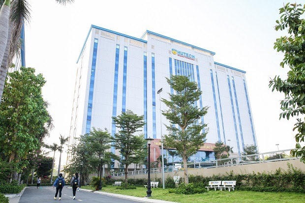 Trường Đại học  Hutech nơi có 2 bảo vệ hổn chiến. Ảnh: TL.