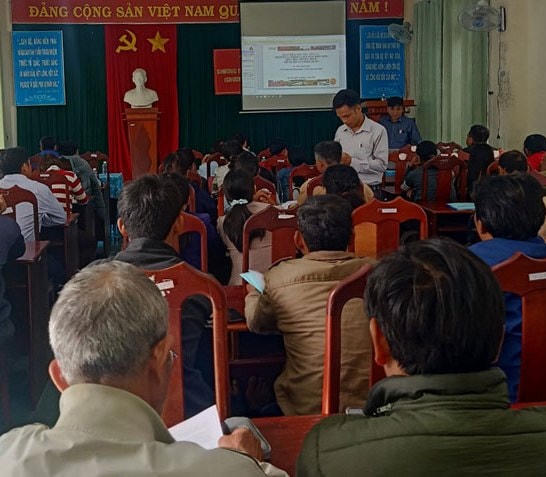 Quang cảnh buổi tập huấn.