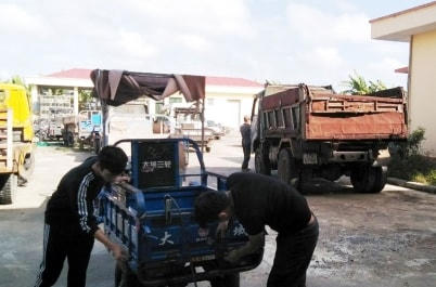 Tiêu hủy xe do không được phép lưu hành.