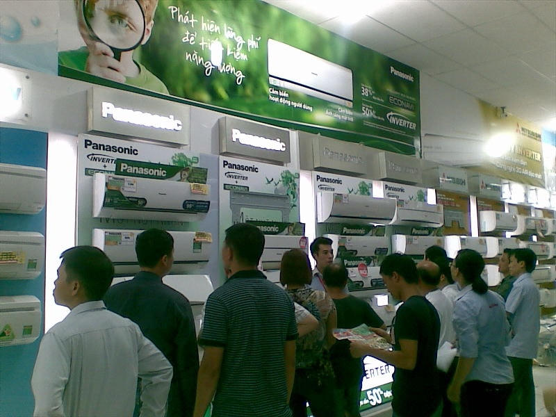 Sản phẩm điện lạnh hút khách hàng.