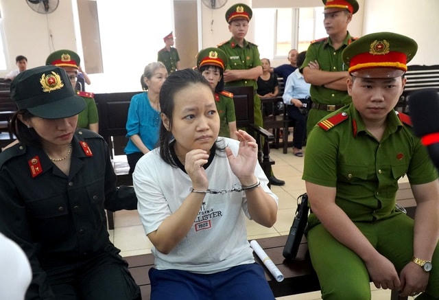 Bị cáo Phạm Thị Thiên Hà bị tuyên phạt tử hình. Ảnh: Dân Trí.