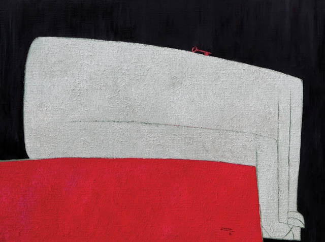 Tác phẩm Nghĩ của họa sĩ Lê Thiết Cương.