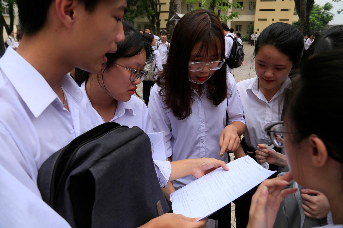 Thí sinh dự thi THPT quốc gia 2019. Ảnh: Quang Vinh.