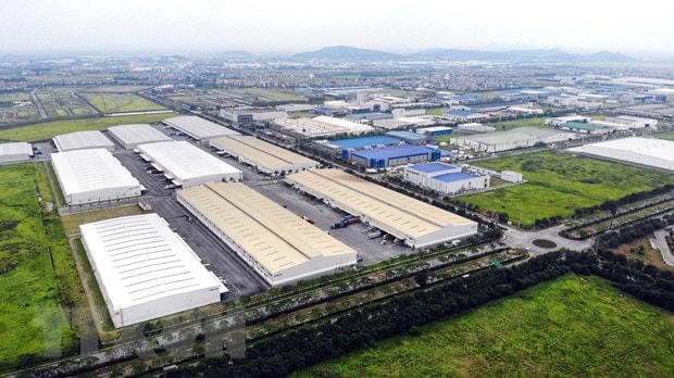 Khu công nghiệp và Đô thị VSIP Bắc Ninh với đầy đủ hạ tầng cơ bản. (Ảnh: Danh Lam/TTXVN).