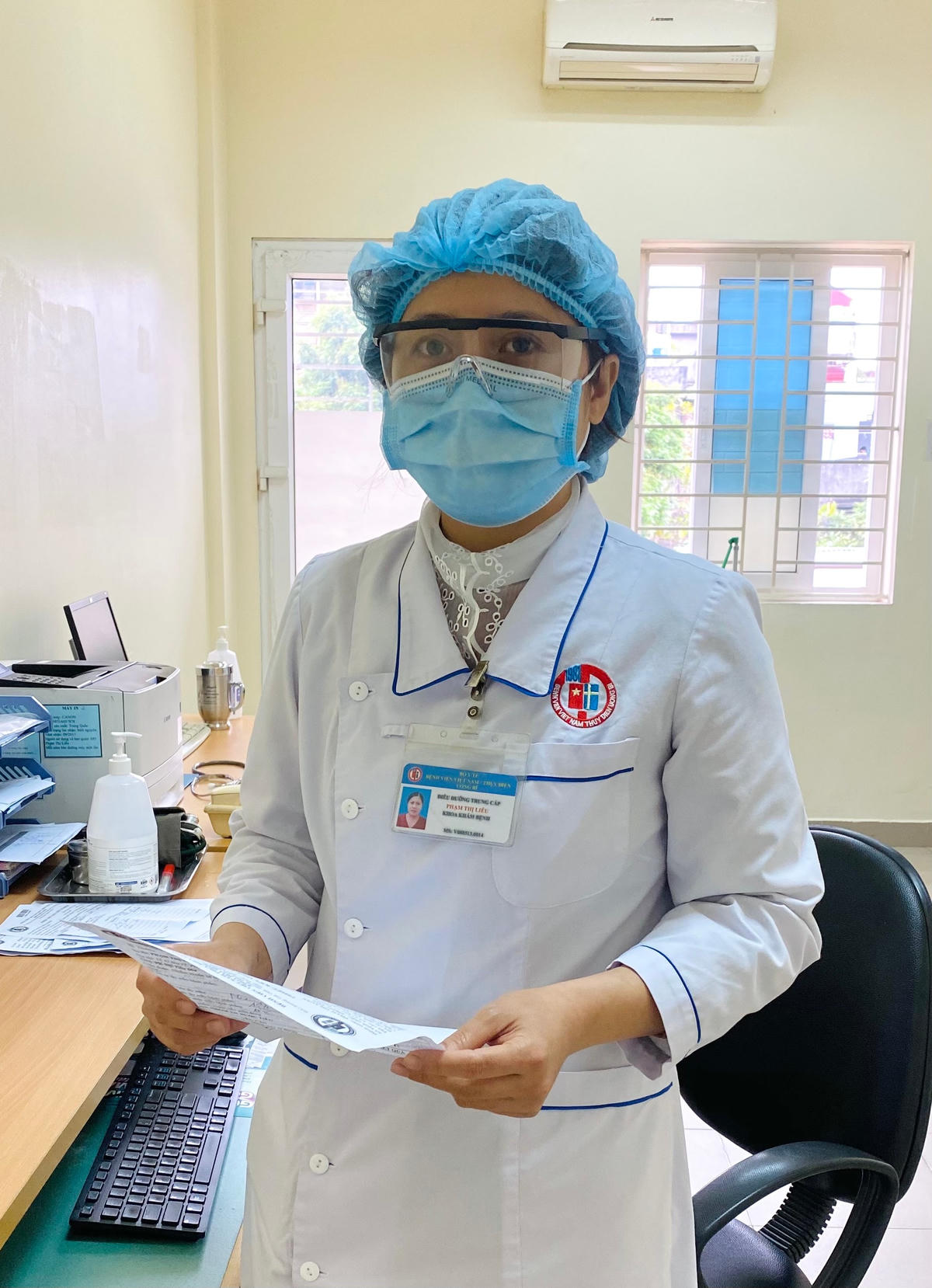 Chị Phạm Thị Liễu, Điều dưỡng viên, Bệnh viện Việt Nam-Thụy Điển Uông Bí.