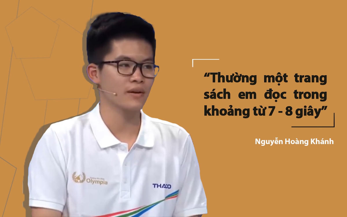 Hoàng Khánh chia sẻ về sở trường đọc sách nhanh của mình.