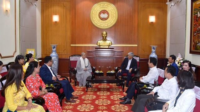 Quang cảnh buổi tiếp.