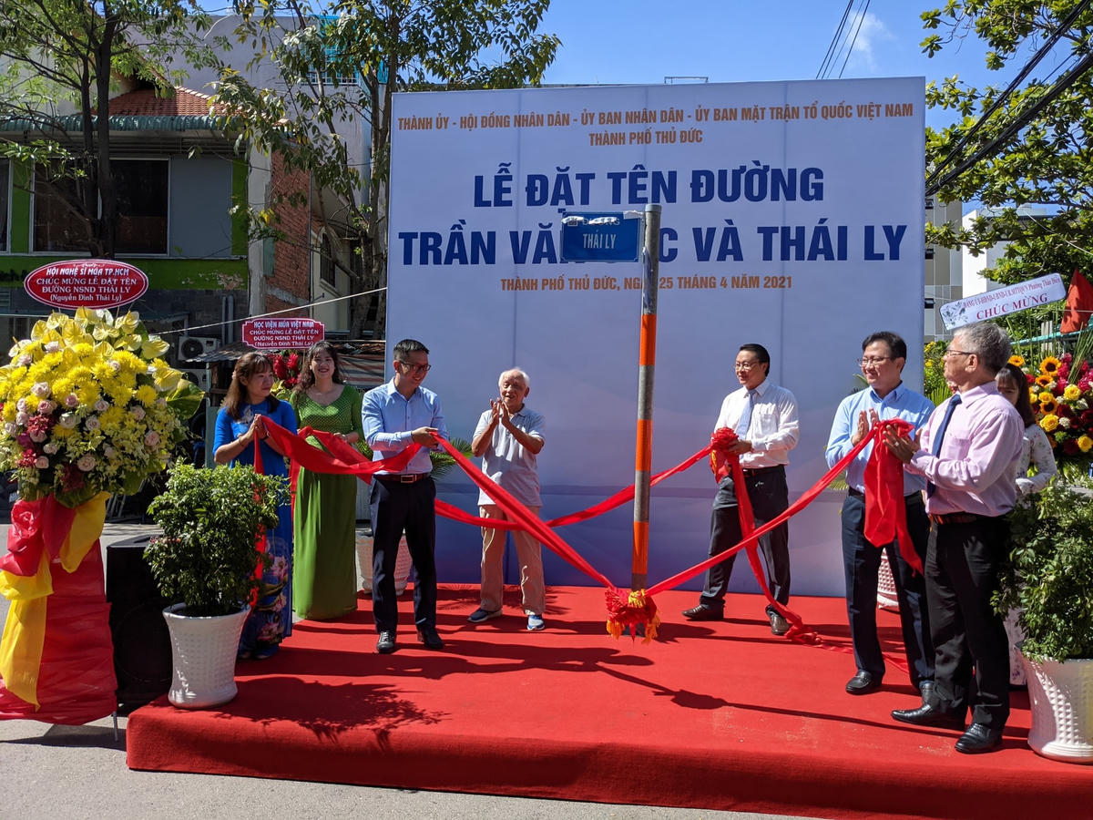 Lễ đặt tên đường Thái Ly tại TP. Hồ Chí Minh