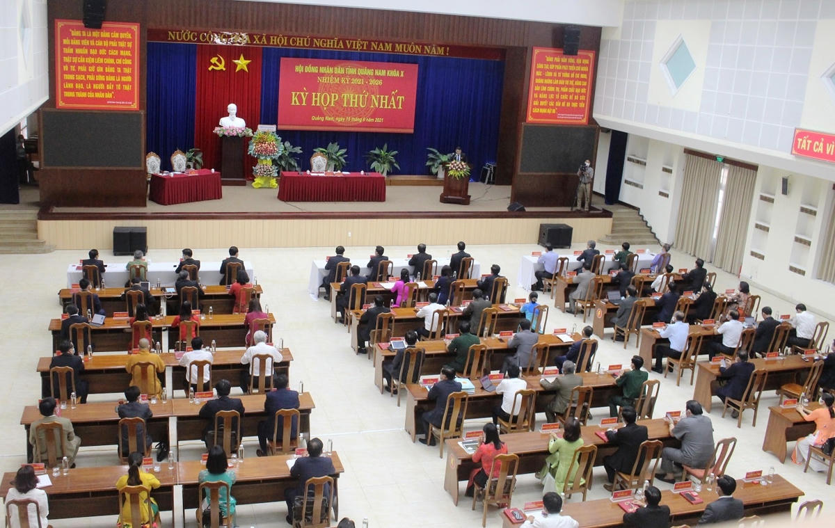 Quang cảnh kỳ họp HĐND tỉnh Quảng Nam khóa X.