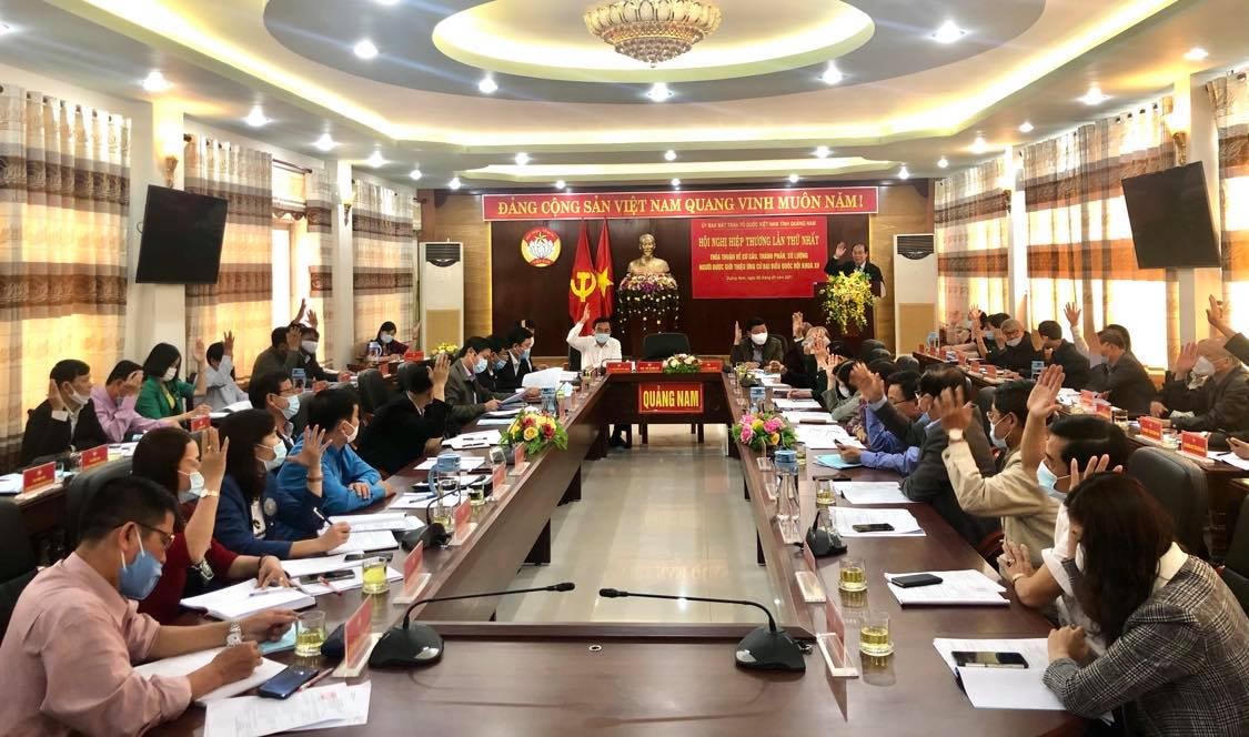 Các đại  thống nhất số lượng ứng cử ĐBQH khóa XV ở Quảng Nam.