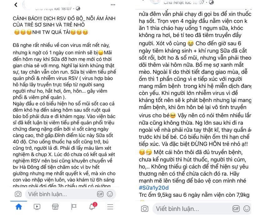Bài chia sẻ của chị L.T.H trên trang Facebook cá nhân. (Nguồn: FBNV)