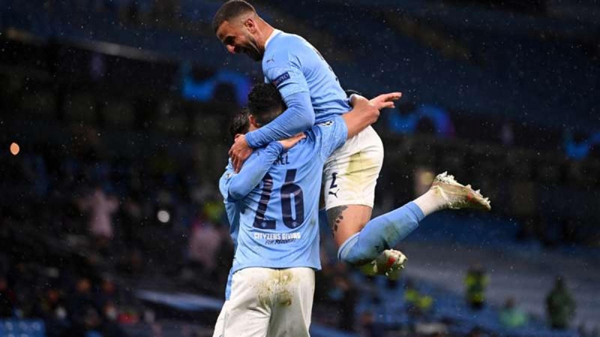 Man City thắng thuyết phục PSG sau 2 lượt trận (Ảnh: Getty).