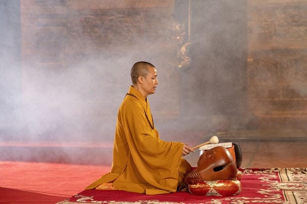 Thượng tọa Thích Minh Quang. (Ảnh: Nam Nguyễn/Vietnam+).