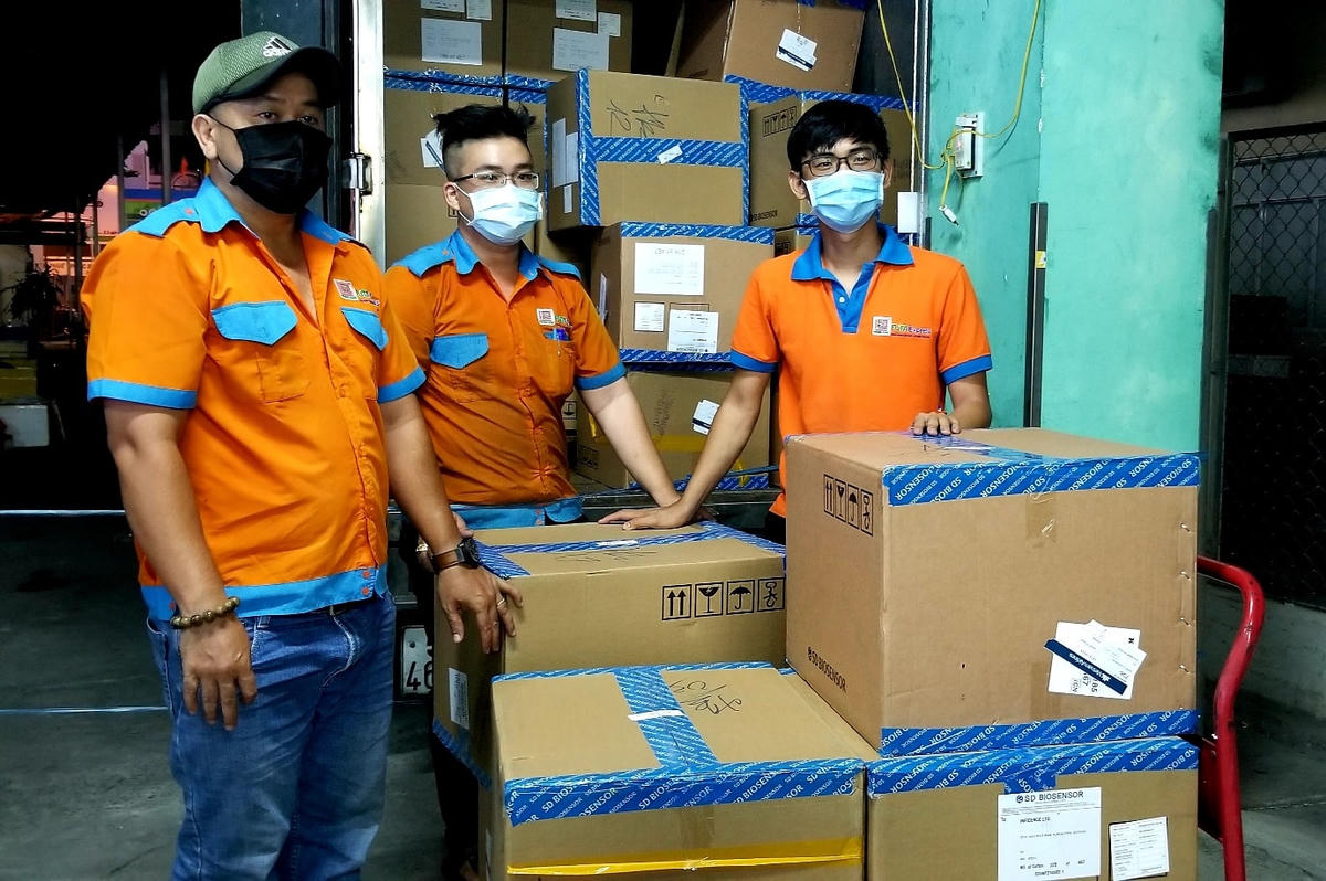 HCDC liên tục nhận được nhiều bộ test nhanh.