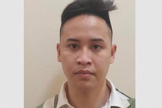 Đối tượng Nguyễn Ngọc Thanh tại cơ quan chức năng.