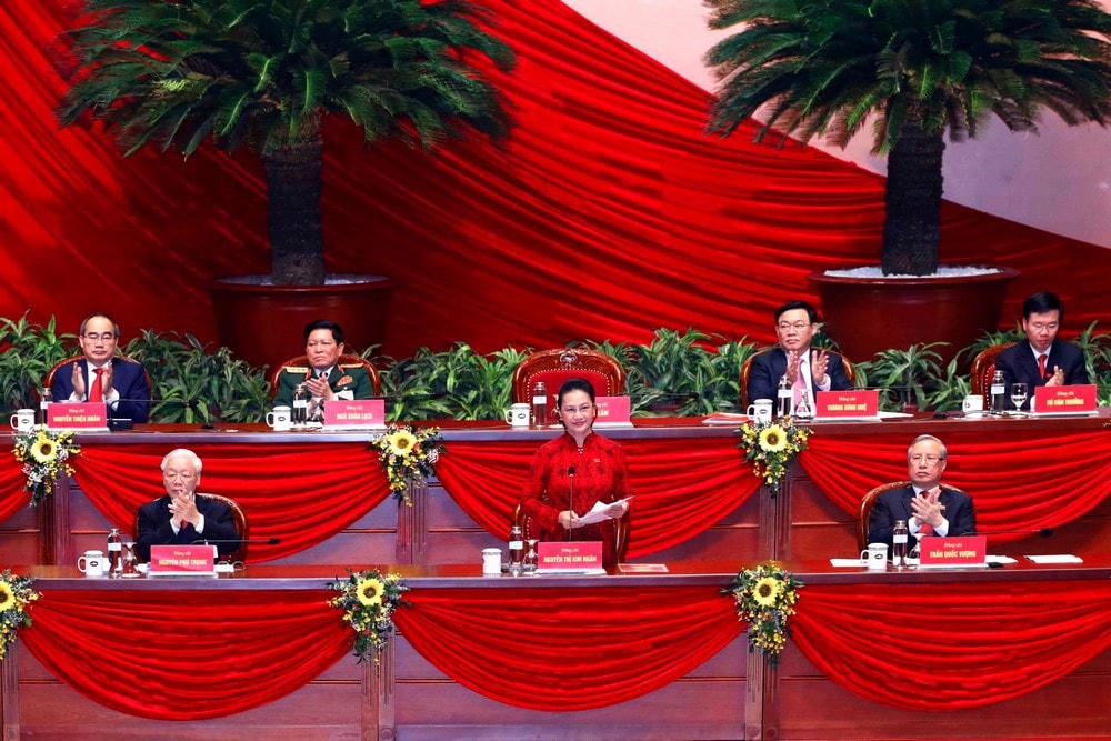 Đoàn Chủ tịch Đại hội tại phiên bế mạc