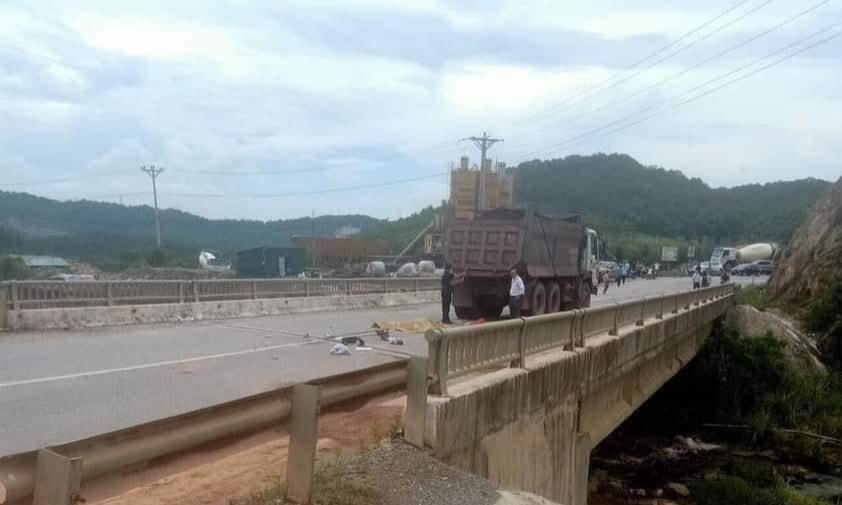 Hiện trường vụ tai nạn.