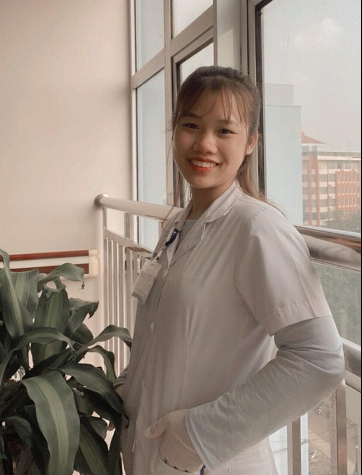 Sinh viên Trần Thị Hoài Linh. Ảnh do nhân vật cung cấp.