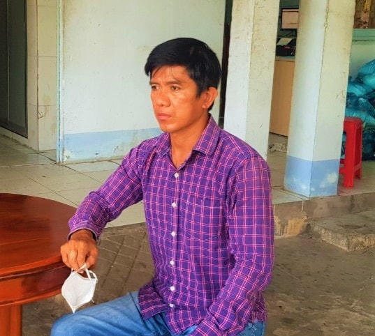 Đối tượng Phạm Đức Trung tại cơ quan Công an.