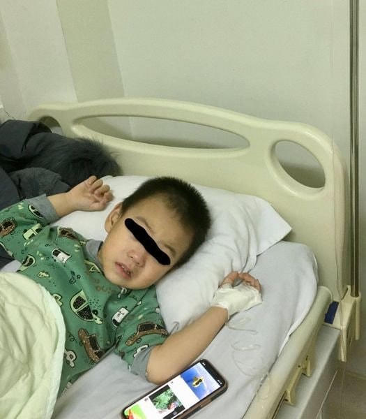 Sau một ngày tích cực điều trị, cháu H. đã được xuất viện 