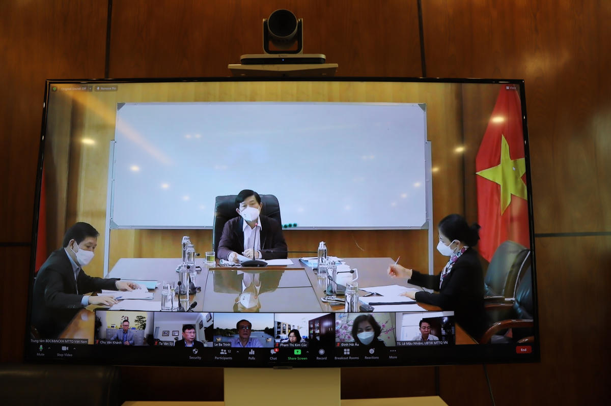  Đại biểu tham dự Hội nghị tại các điểm cầu trực tuyến.