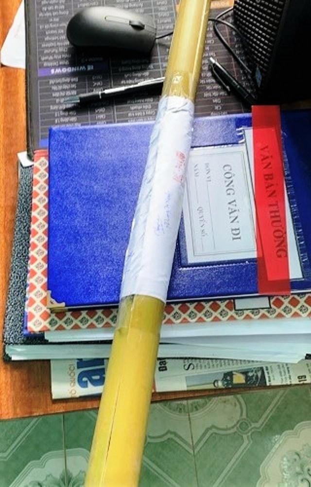 Tang vật mà đối tượng Un Chinh dùng gây án. Ảnh CA cung cấp.