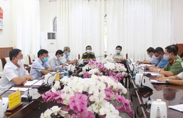UBND tỉnh Ninh Thuận họp triển khai công tác phòng, chống dịch Covid-19.