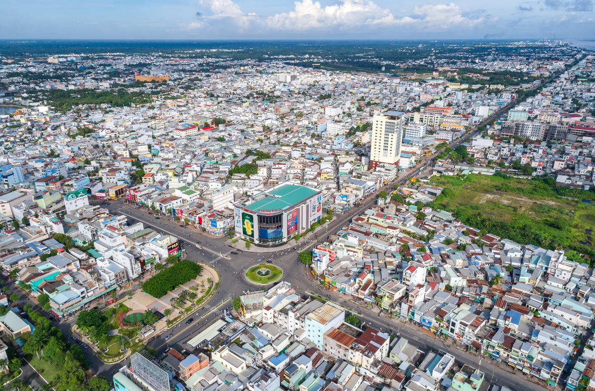 TP Cần Thơ nhìn từ trên cao.