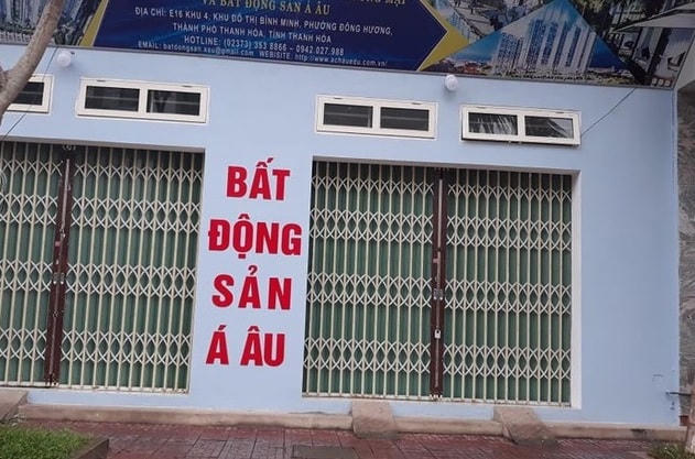 Công ty bất động sản Á Âu- nơi Chi cục trưởng thi hành án dân sự thành phố tử vong sau khi uống rượu có chứa cyanua.