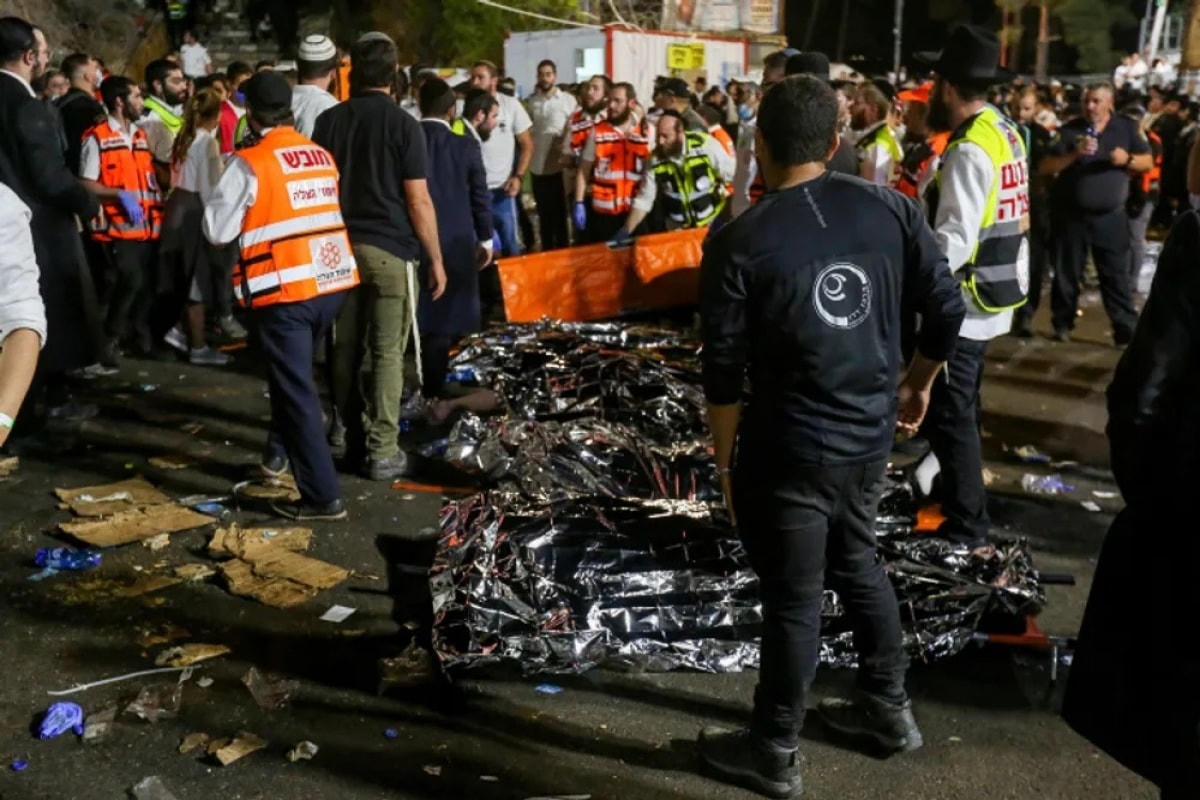 Thảm hoạn lớn trong lễ hội tôn giáo tại Israel. Ảnh: I24news.