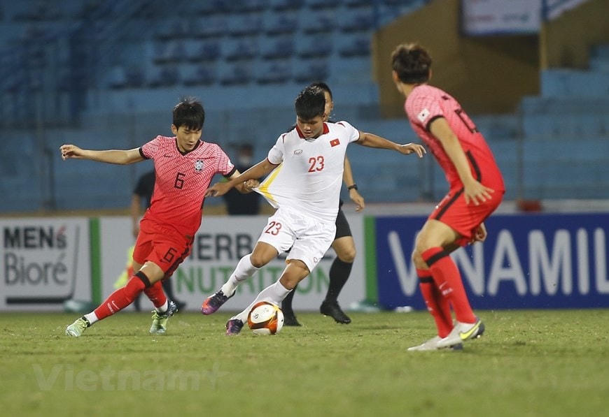 Các cầu thủ U23 Việt Nam đã có chiến thắng 1-0 trước U20 Hàn Quốc.
