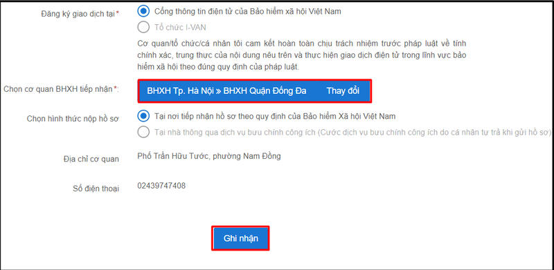 Hình 1.7. Màn hình thực hiện mở file mẫu đăng ký.