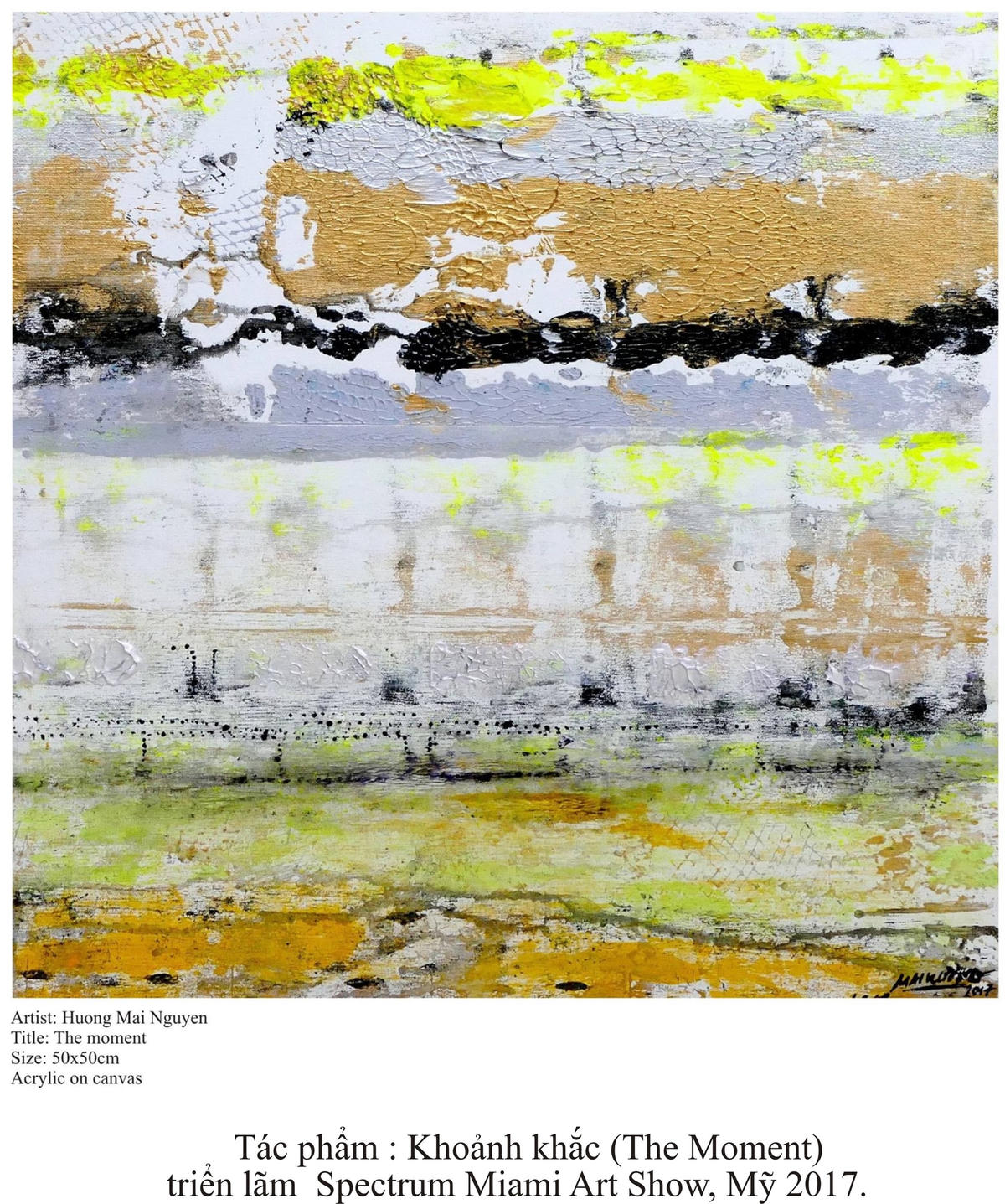 Họa sĩ Mai Hương: Nhốt sắc màu trong những khối hình vuông