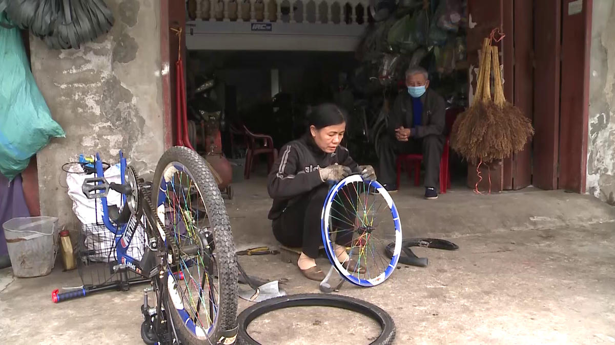 Mẹ của sinh viên Thành Trung.