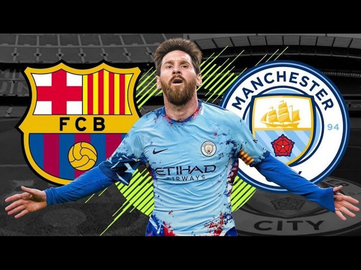 Messi không khoác áo Man City.