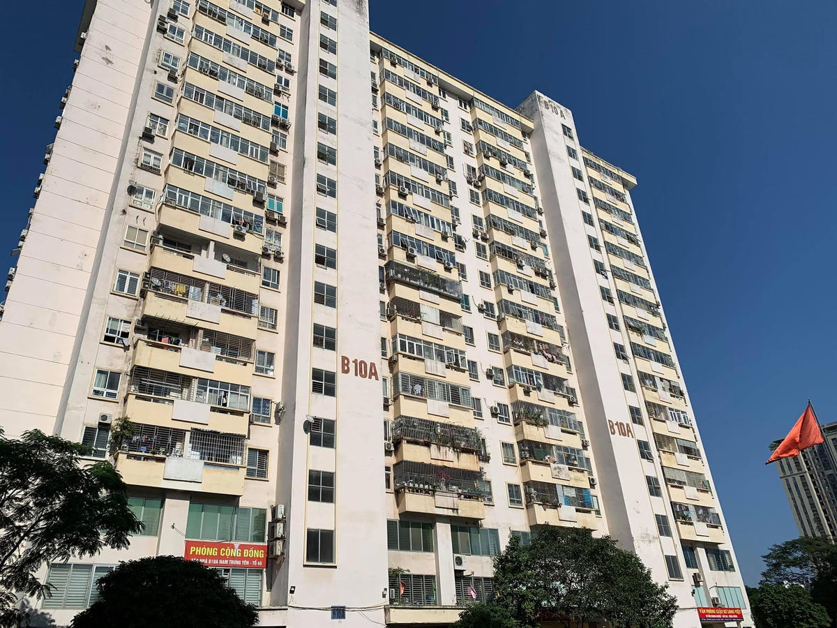 Chung cư B10A Nam Trung Yên - nơi xảy vụ việc. (Nguồn: Lan Anh).