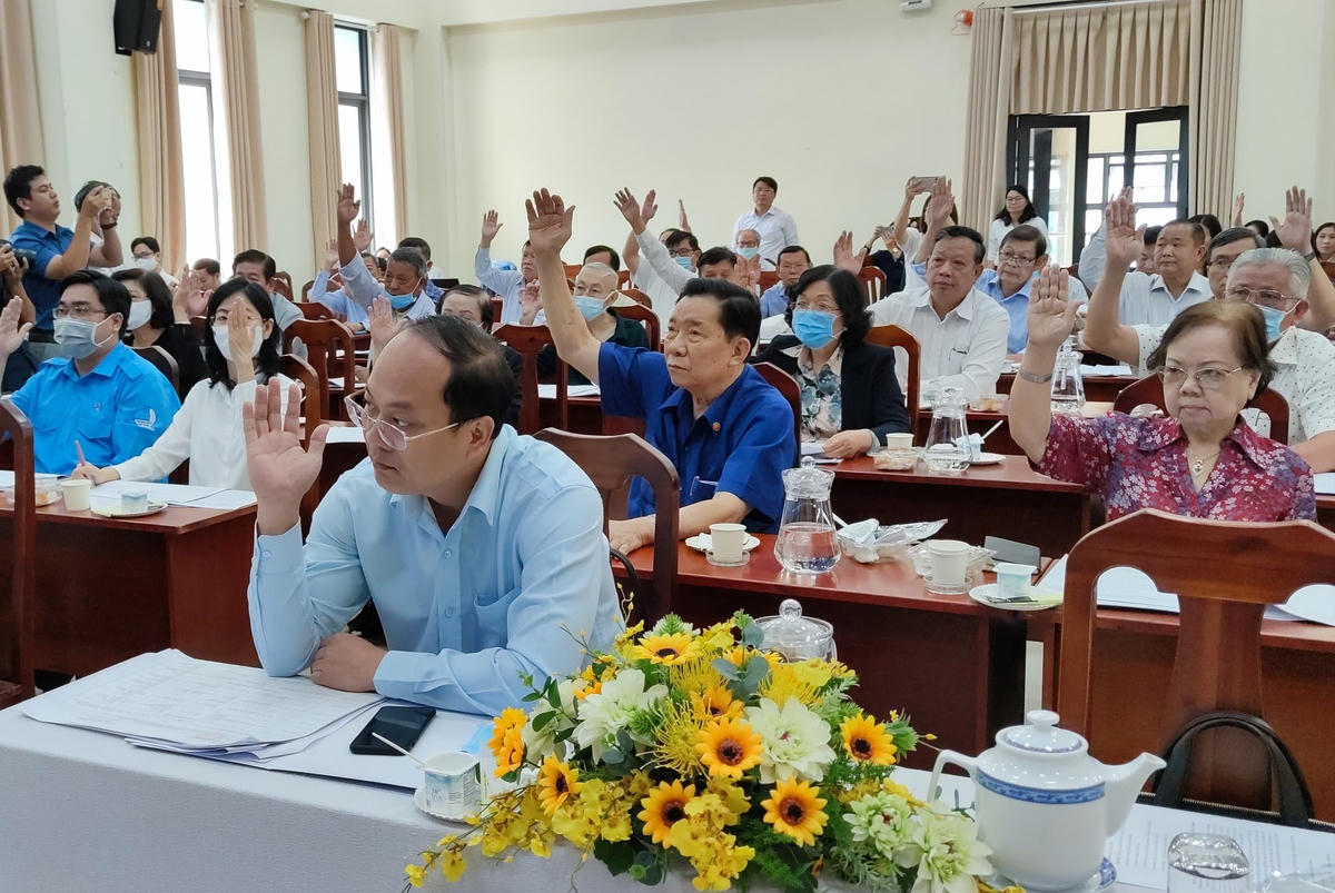 Các đại biểu tại hội nghị thống nhất cao về quy trình cũng như số lượng hồ sơ ứng cử đại biểu HĐND và đại biểu Quốc hội tại Hội nghị hiệp thương lần 2.