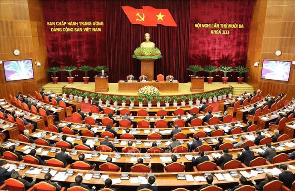 Ban Chấp hành Trung ương Đảng sẽ làm việc tại Hội trường, thảo luận dự thảo Báo cáo chính trị trình Đại hội đại biểu toàn quốc lần thứ XIII của Đảng. Ảnh: TTXVN.  