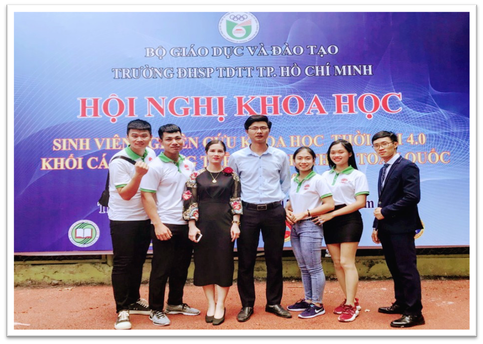 Cán bộ và sinh viên khoa GDTC tại Hội nghị khoa học toàn quốc  khối các trường Thể dục thể thao năm 2020