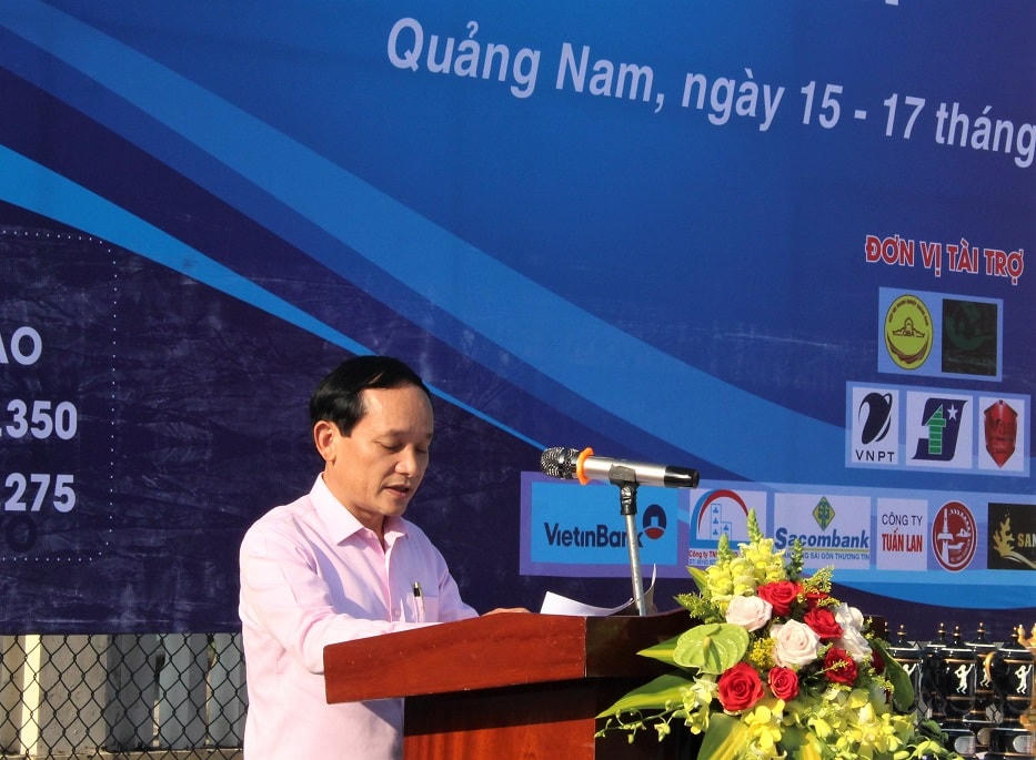 Ông Phạm Quốc Hùng, phát biểu khai mạc.