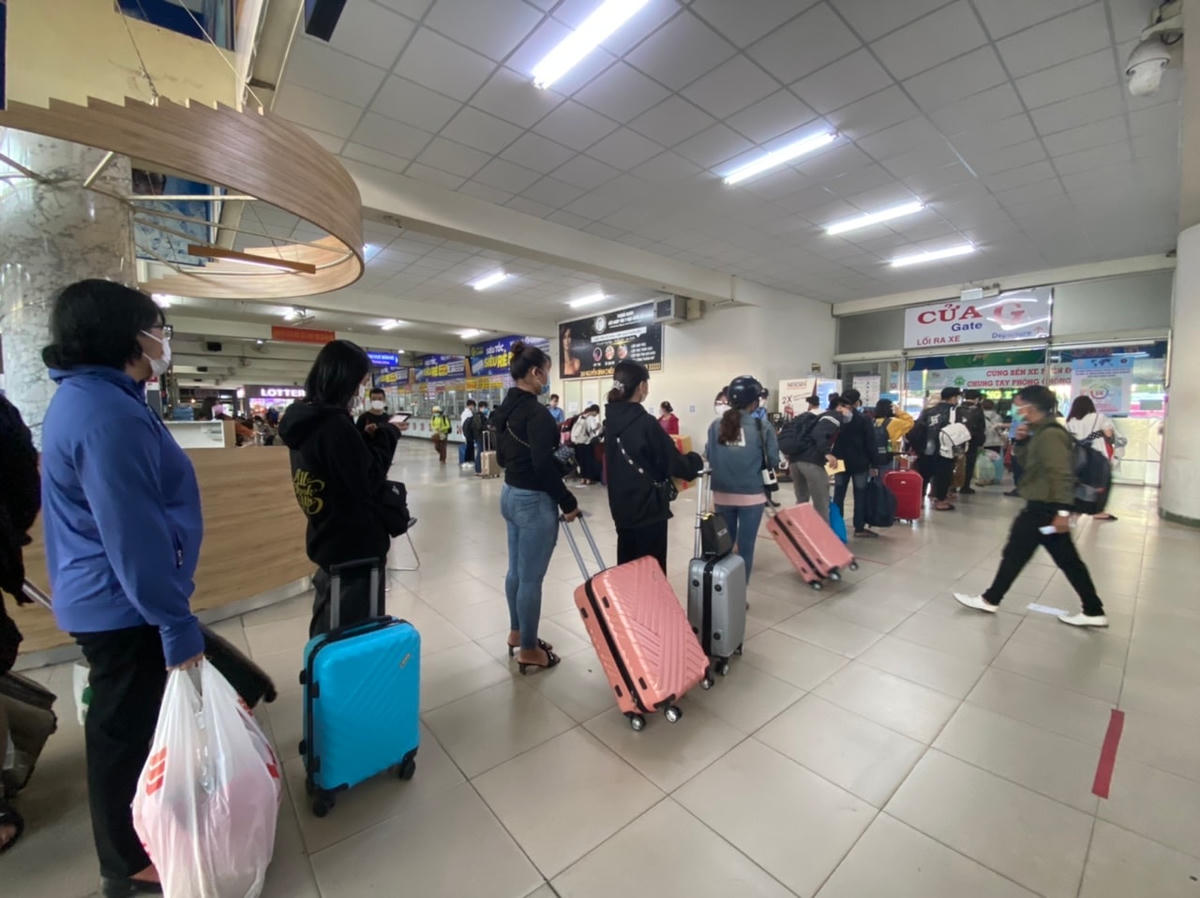 Người dân về quê. Ảnh: CTV.