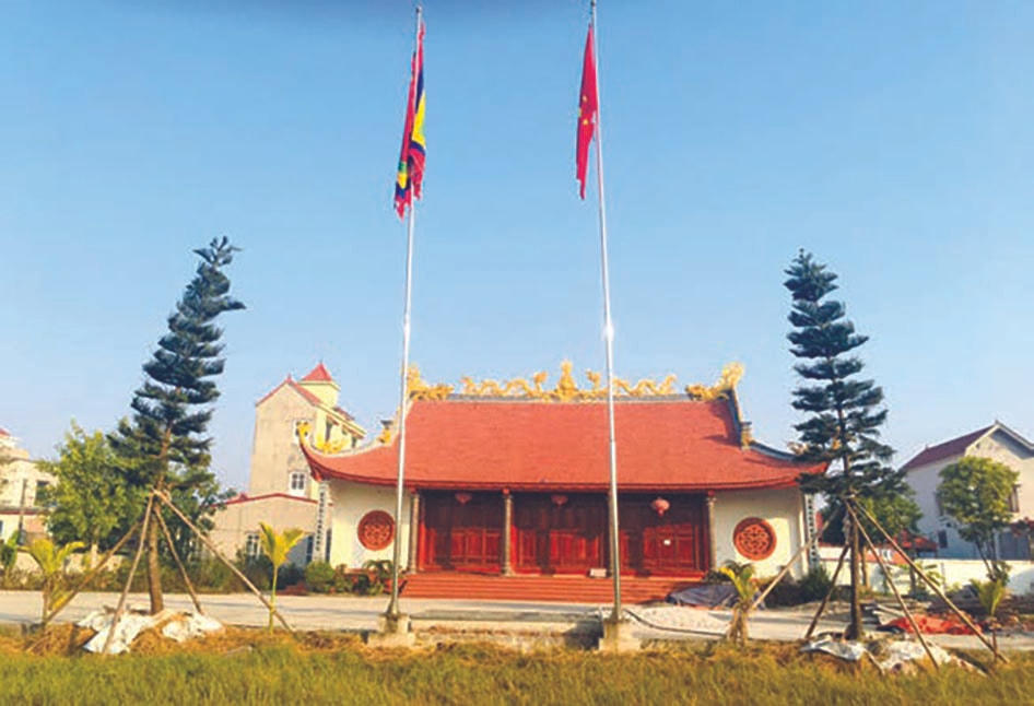 Nhà truyền thống làng Trà Phương. Ảnh: Công Kha.