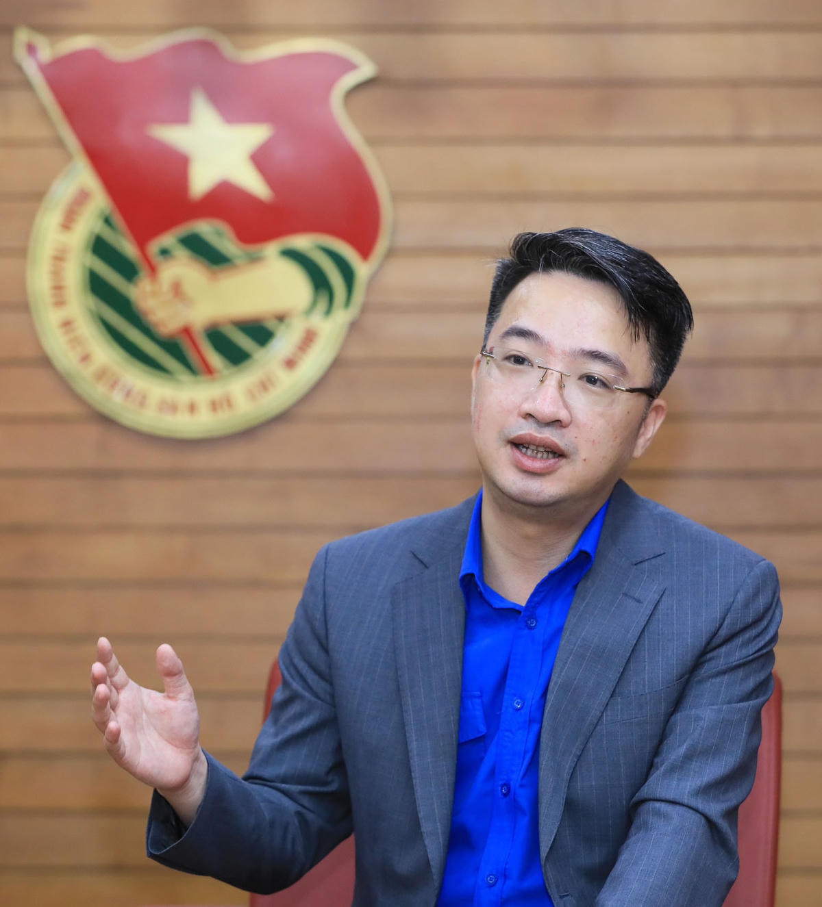 Bí thư Trung ương Đoàn Nguyễn Tường Lâm. Ảnh: Quang Vinh.  