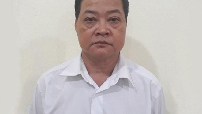 Ông Dương Xuân Kiểm tại cơ quan Công an.