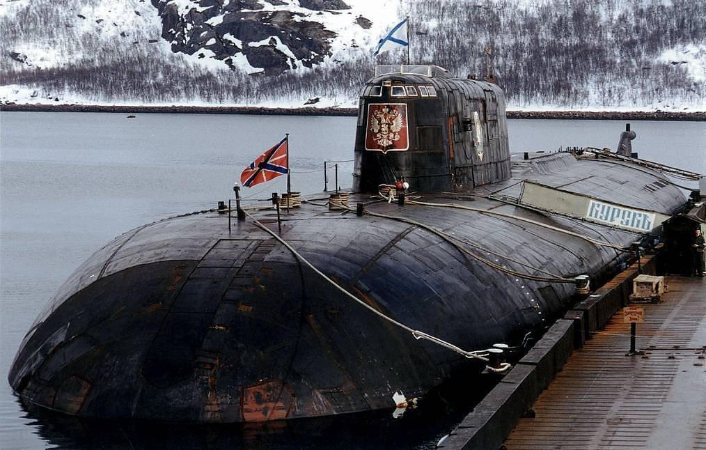 Tàu ngầm Kursk của Nga, năm 1999.