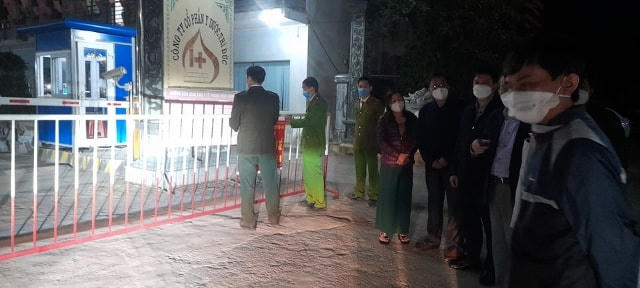 Ban chỉ đạo phòng, chống dịch Covid-19 huyện Yên Định thực hiện phong tỏa BVDK Trí Đức Thành.
