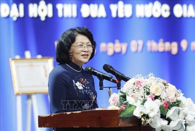 Phó Chủ tịch nước Đặng Thị Ngọc Thịnh phát biểu tại lễ kỷ niệm.